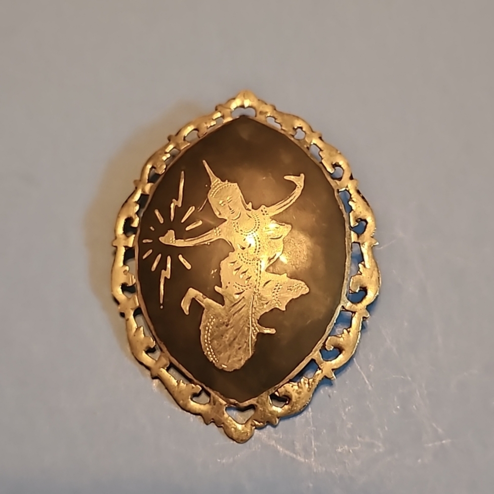Siam sterling brooch